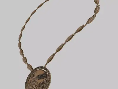 Olympic Boxing Medallion 1960s Low-poly 3D model