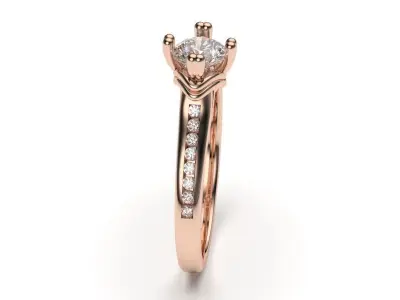  solitaire with ring sizes  8 part S35  3D print model