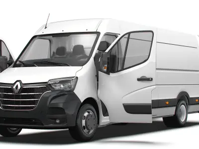 Renault Master Van L4H2 HQInterior 2023 3D model