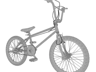 BMX Bike Low-poly 3D model order