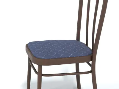 Antique bentwood chair Free low-poly 3D model