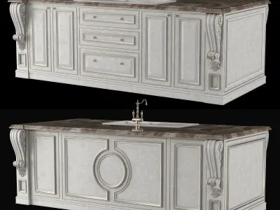 classical kitchen 3 3D model