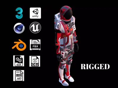 Astronaut Spacesuit Vietnam 3D model