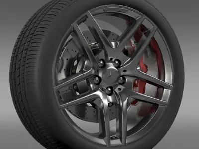 AMG Mercedes Benz S 500  wheel 3D model