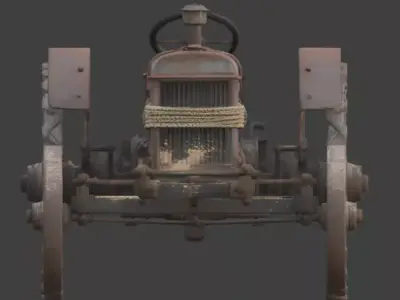 Frontier Iron-Horse Tractor Low-poly 3D model