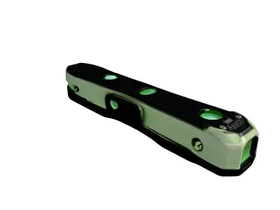 Futuristic Green LED Handheld Tool 3D model