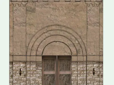 Church Entrance Free 3D model