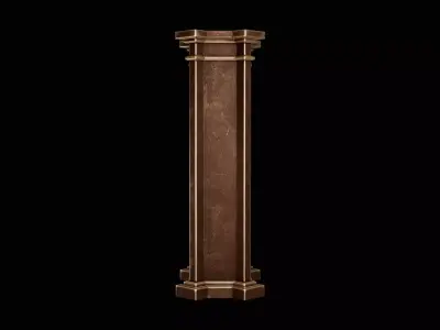 Wine cabinet  Low-poly 3D model