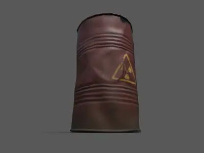 Oil Drum  Free low-poly 3D model