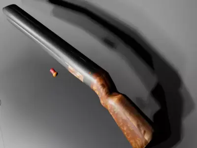 shotgun model with gauge Free 3D model