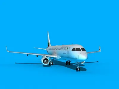 Embraer Emb-190 Bulgaria Air 3D model