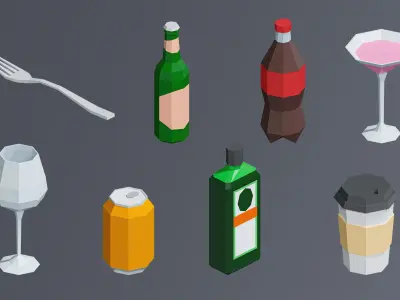 Food FREE Free low-poly 3D model
