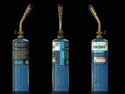 Propane Torch PBR Low-poly 3D model