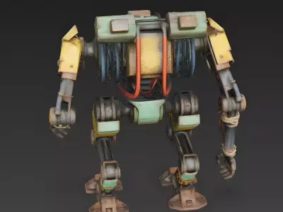 Junkyard Juggernaut 3D Model Low-poly 3D model