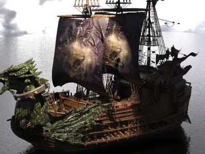 The Dawn Treader Narnia Prince Caspian Ship 2 3D model