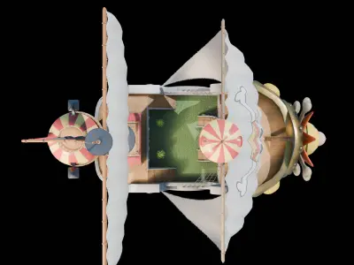 Thousand Sunny from One Piece Low-poly 3D model