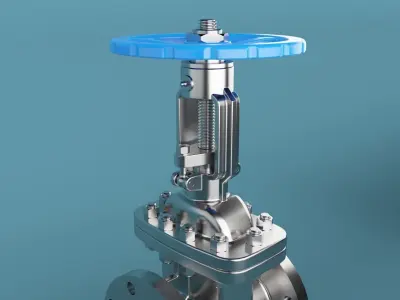 gate valve 3D model by tiger-fire