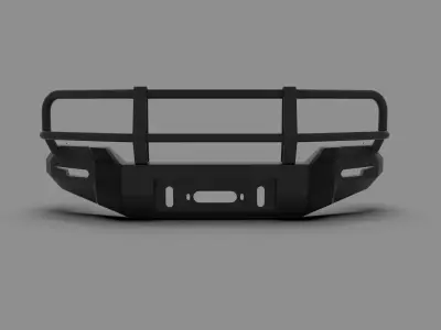 Generic Metal Bumper for Ford F-350 3D model