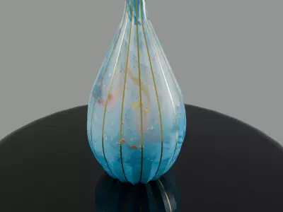 marble texture   vase Low-poly 3D model