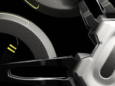 Racing Drone Low-poly 3D model