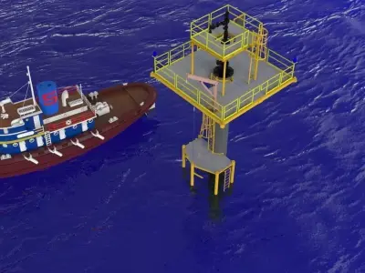 20 ft caisson well protector Free 3D model
