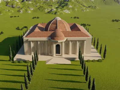 Parthenon-Historical Greek Temple 3D model buy