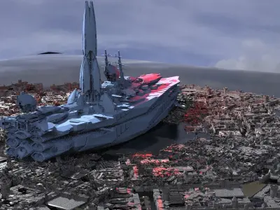 Battle Ship darkwraith 3D model