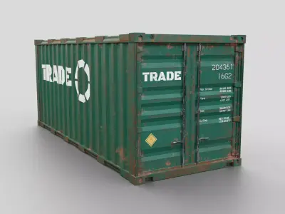 Container shipping Low-poly 3D model order