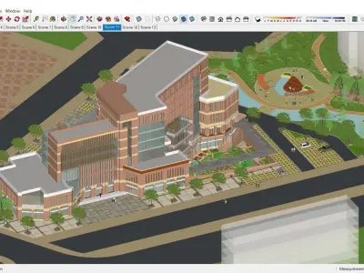 Sketchup Office building 194 3D model