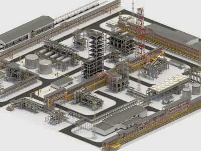 Factory Kitbash 05 3D model