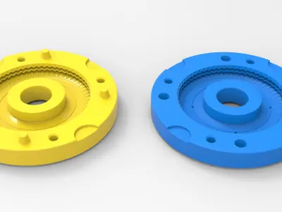 Mold for diecast truck tire 10 Scale 1 to 10 and 1 to 14 3D print model
