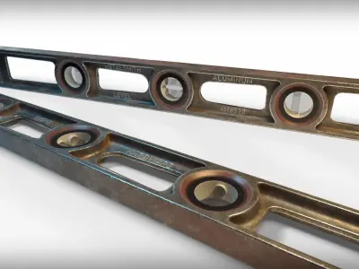 Hardware Level Low-poly 3D model