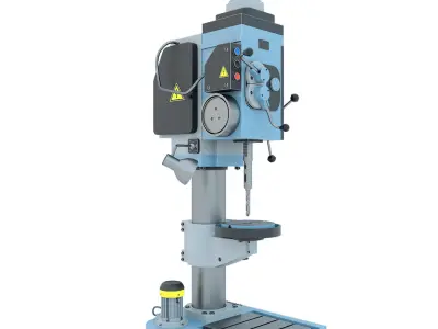 Industrial machine tool drilling vertical press 2N125 3D model