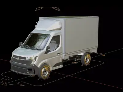 Renault Master Box Truck 3D model