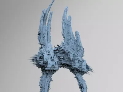 Alien Cliffs rock structure Base 2 3D model