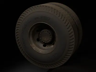 Dirty Tires Free 3D model