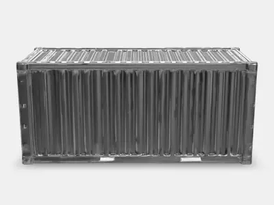 SleekMetalCargoContainer3DModel Low-poly 3D model