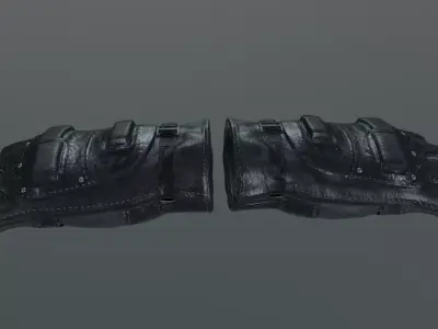 Tactical Gloves Low-poly 3D model get