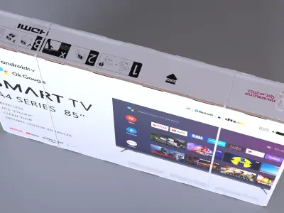 85 Inch Television Shipping Box 3D model