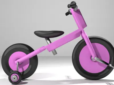 Bicycle - Kid Tricyle 3D model