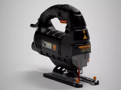 Jig saw Low-poly 3D model