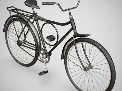 Biycle - Monark Black Low-poly 3D model