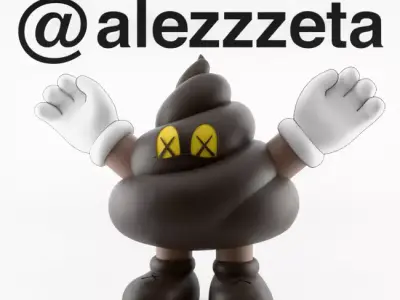 Kaws Poop Textured 3D model
