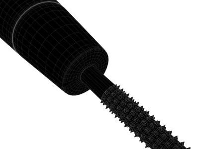 Round Rattail Wood Course Cut Rasp   3D model