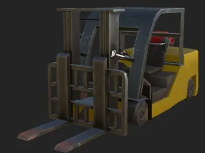 forklift Low-poly 3D model from CGTrader - Low-poly