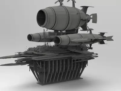 Cathedral Airship 1 3D model