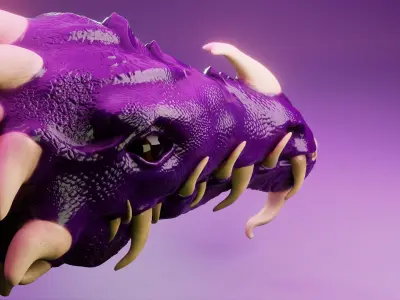 Dragon head Free 3D model