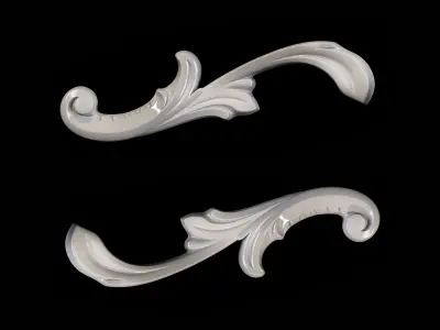 Classic carved 074 3D model