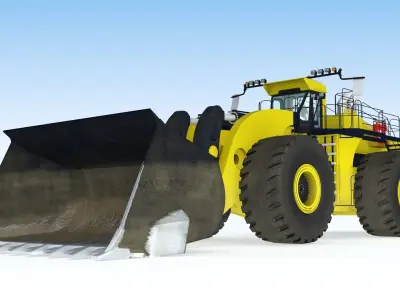 Wheel loader 3D model shop