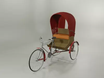 Bangladeshi Rickshaw Free 3D model